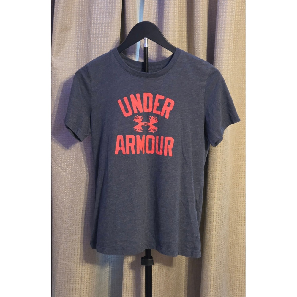Under Armour Loose Fit Short Sleeve T-Shirt Women's Size Medium Gray